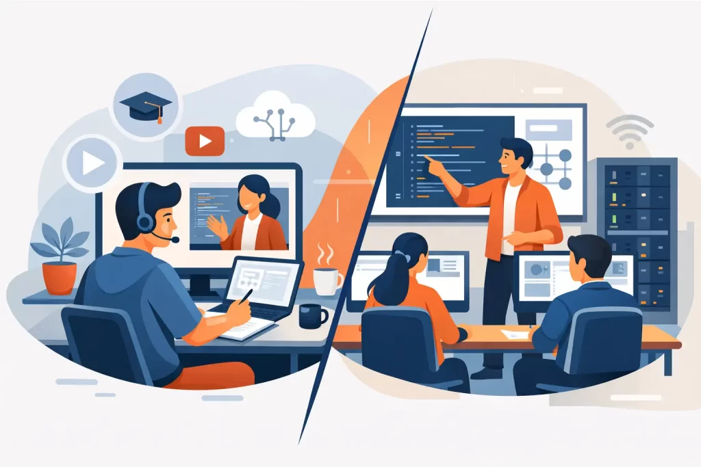 Kurs online apo laborator për IT?