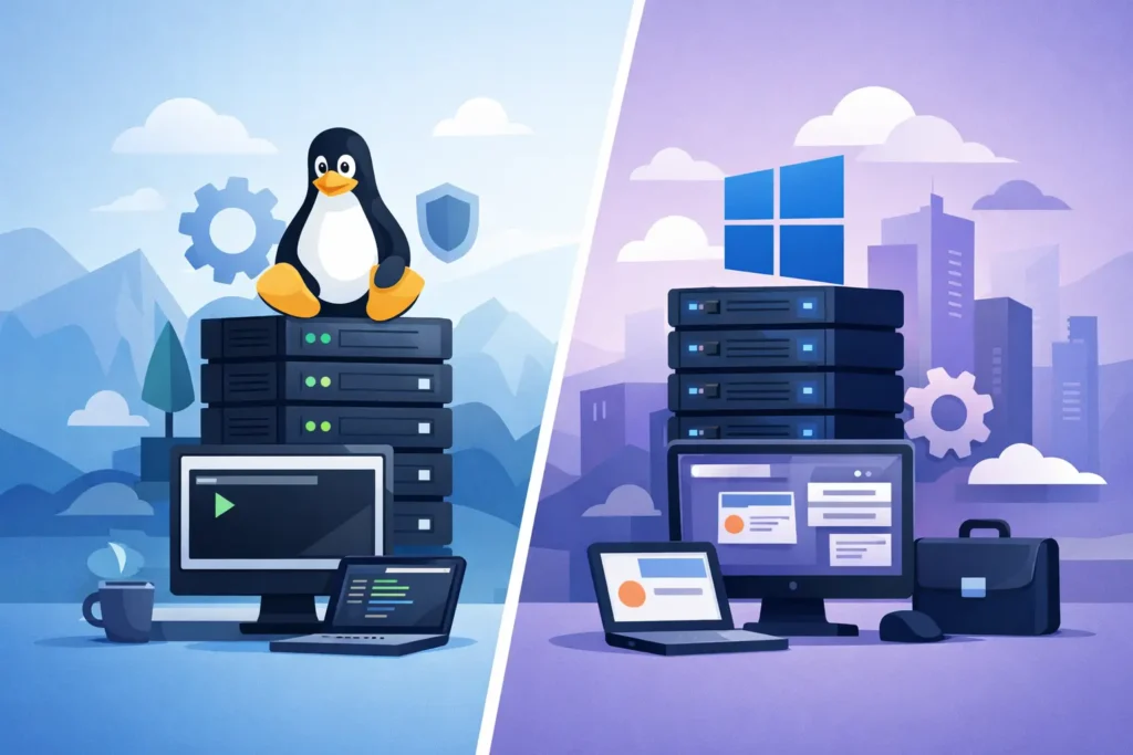 Linux Server kundrejt Windows Server për karrierën