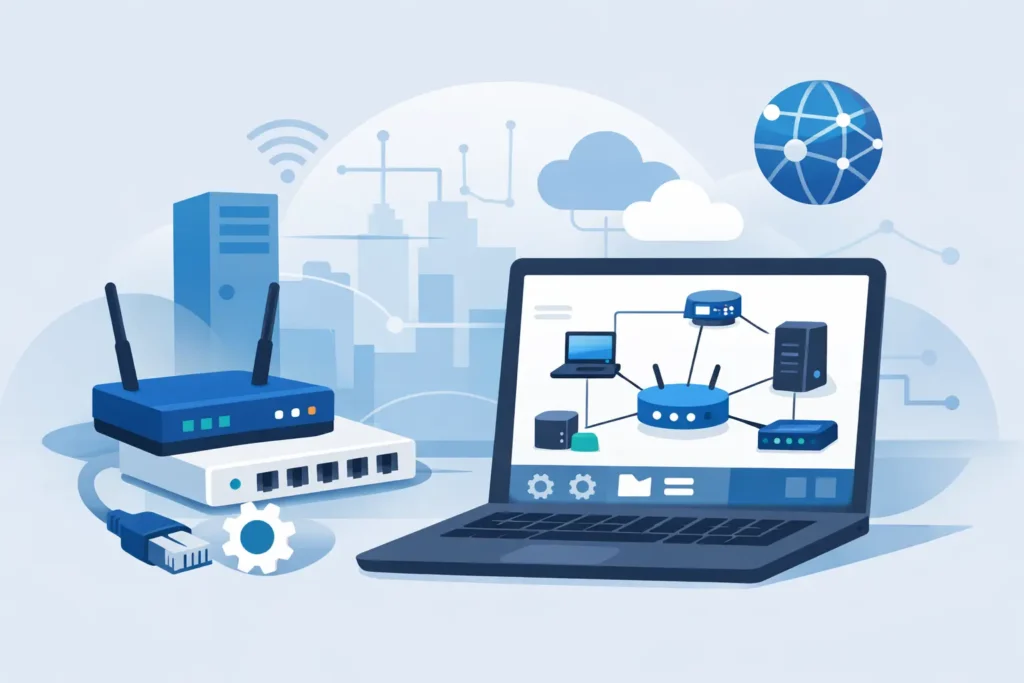 Shembull konfigurimi në Cisco Packet Tracer